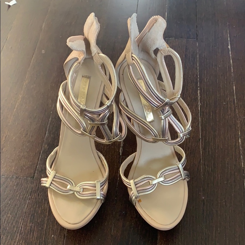 Bcbg tan stilettos